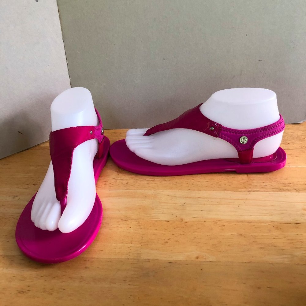 Calvin Klein Jillian Pink Flat T-Strap sandals